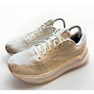 Brooks Ghost Max 2 Womens 10 White Running Shoes Sneakers‎ 1204201B190